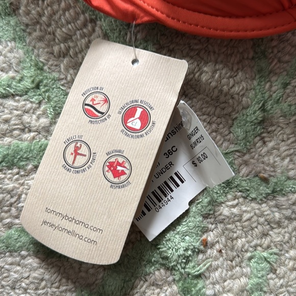 Tommy Bahama deck piping Ginger bikini top 36C NWT - Picture 3 of 6